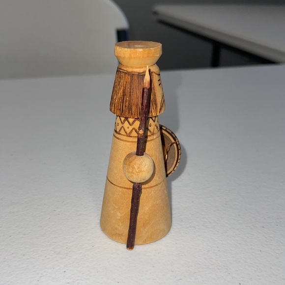 Vintage Russian Warrior Carved Figurine - Picture 3 of 7